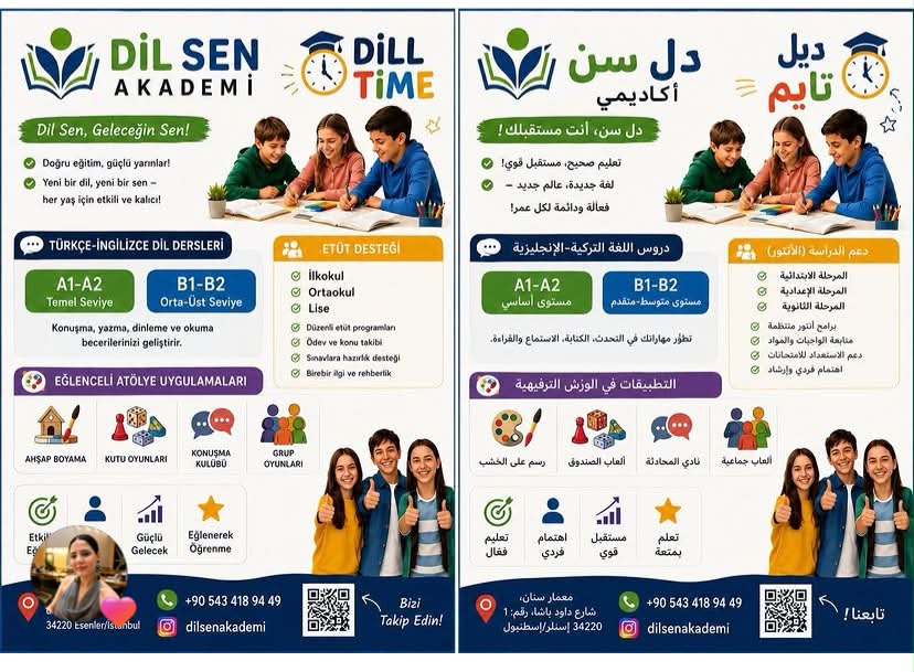 Dil Sen Akademi eğitim broşürü