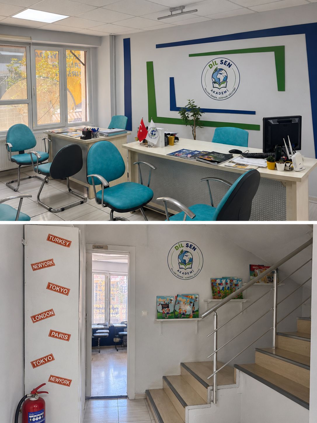 Dil Sen Akademi ofis ve merdiven alani